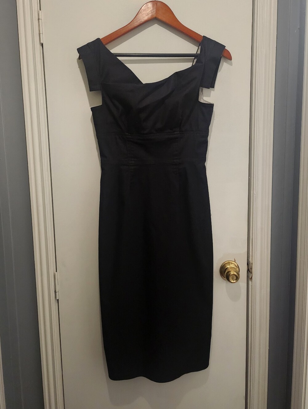 Maggy London Black  Midi Sheath Dress